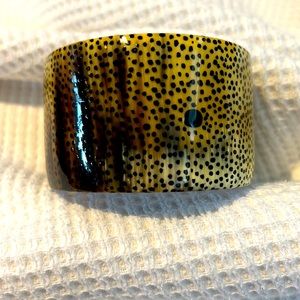 bracelet!  Cuff - natural hues of black - beige- browns hints of yellow-